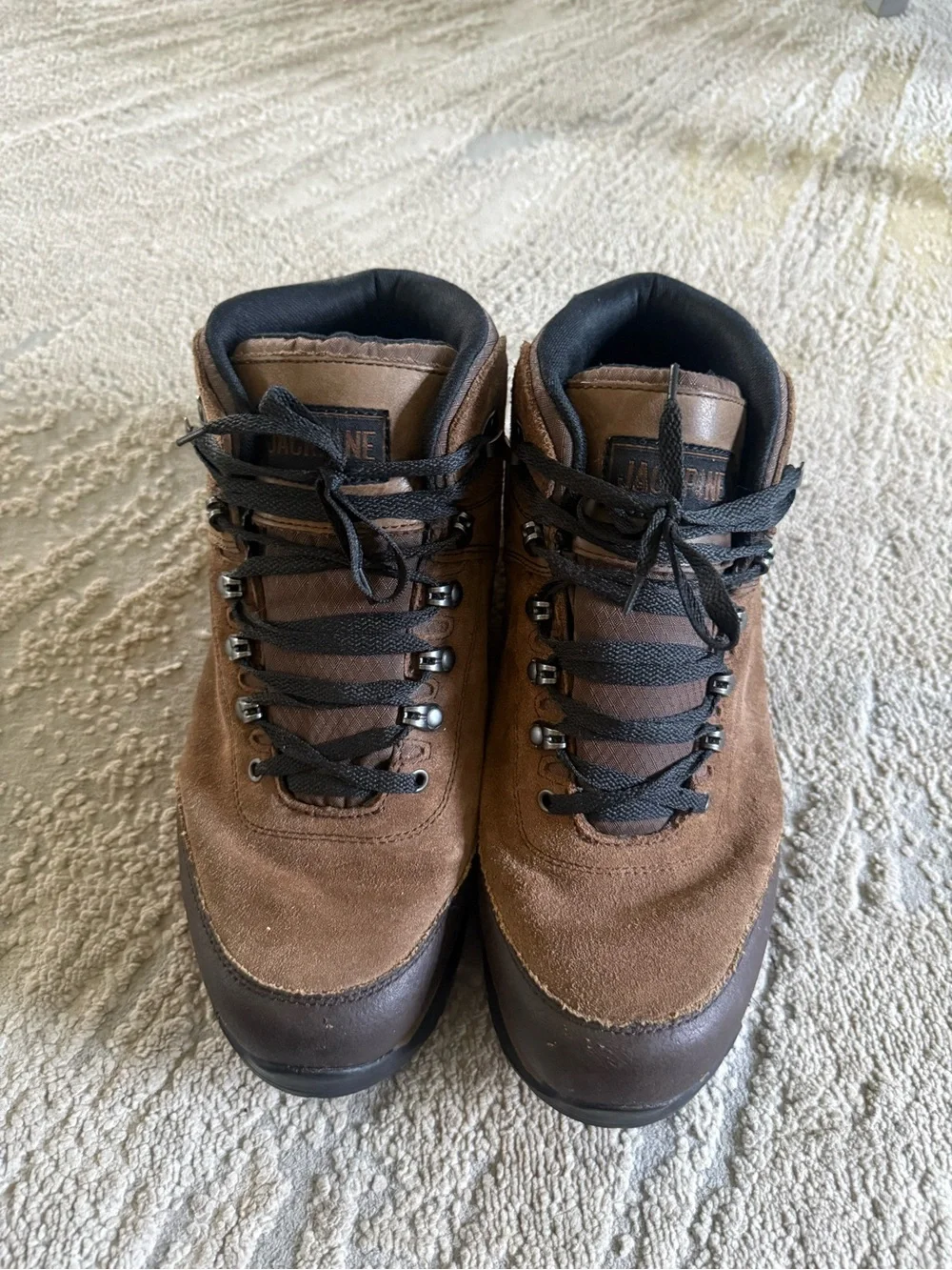 Duluth Trading Jackpine Waterproof brown Leather Boots suede leather 10.5 wide